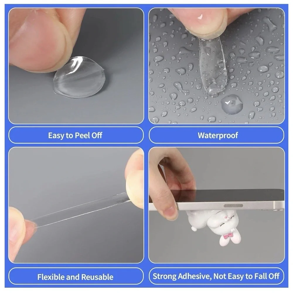1152 Pcs Double Sided Sticky Dots Tape‎ Removable Round Putty Clear 1/2 Inch